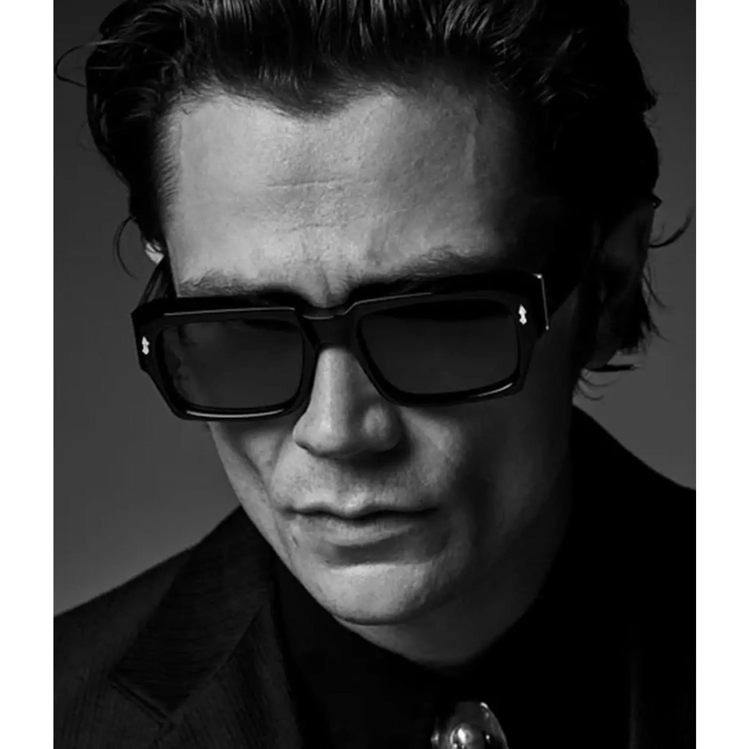 Thick Frame Square Sunglasses for Women Men Chunky Rectangle 