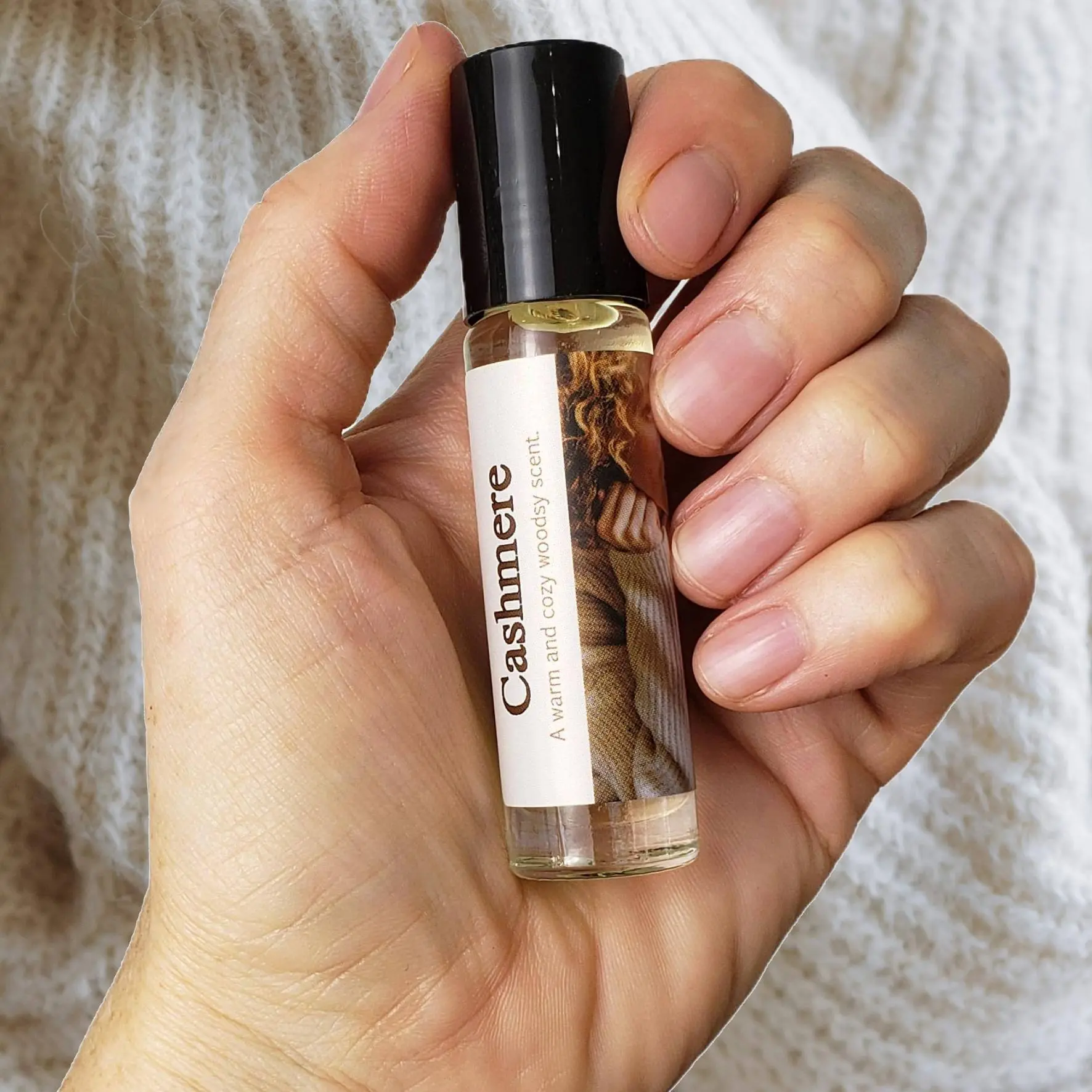 Cashmere Perfume for Women | Luxurious, Warm, and Woodsy Fragrance | Roll-on Perfume Oil