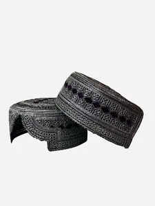 Authentic Afghan Kandahari Hat - Pashtun & Balochi Wool Cap - Size 10 - Perfect for Traditional Outfits - Quality Shape & Style