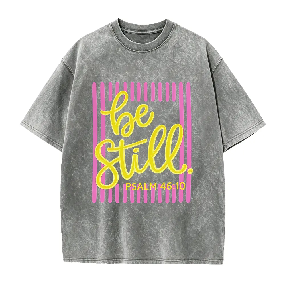 Be Still Psalm 46:10 Shirt, Faith Based Southern Boutique Apparel, Christian Faith Shirt, Bible Verse Boxy Tee or Tank Top