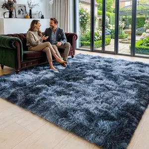 BOOPBEEP Soft Modern Indoor Large Shaggy Rug, For Bedroom Living Room Dinning Room Dorm, Home Decoration, Non-Slip Plush Fluffy Area Rugs, Comfy Accent Floor Carpet ,Room Decor