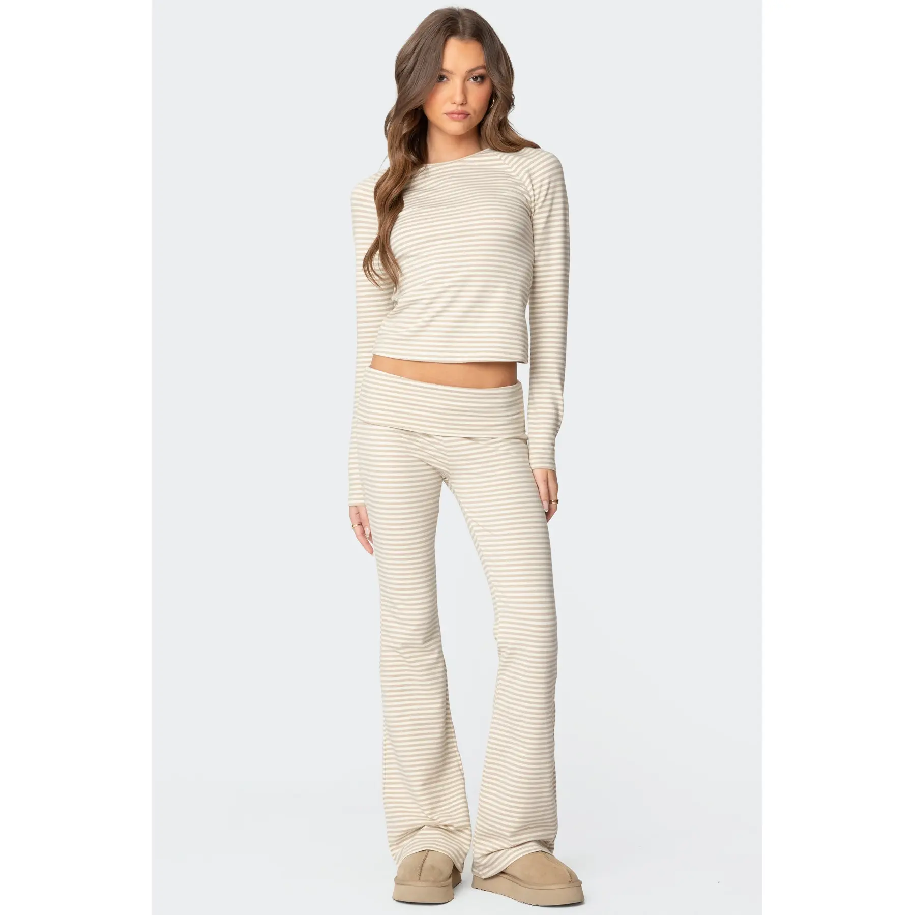 Kaeli Stripey Flared Leggings Kaeli Stripey Flared Leggings