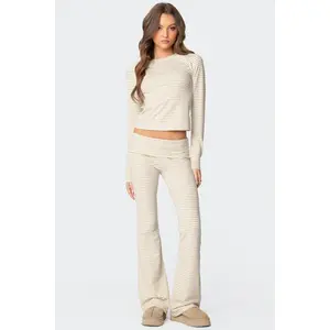 Kaeli Stripey Flared Leggings