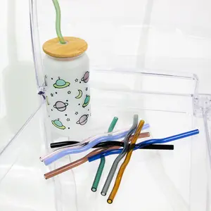 Glass Wavy Straws