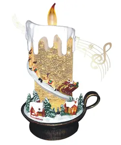 Musical Snow Globe Christmas Lantern - New Release Shiny Lamp Decor Decoration