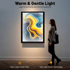 Commercial LED Light Box, 24x36 Inch Backlit Advertising Display Frame with Front Opening, for Restaurant Menu Retail Sign Business Promotion