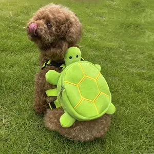 Cute Turtle Design Backpack for Carrying Pets Stuff & Snacks, Lovely Dogs Backpack for Outing Hiking Travelling, Pet Going Out Traction Chest Back Bags, Animal Carrier