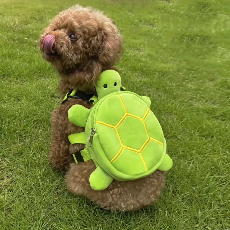 Cute Turtle Design Polyester Pet Carrier Backpack - Secure and Comfortable Space for Pet Supplies, Snacks, Dog Traction, Comfortable Ride, Convenient for Travel, Hiking, Travelling
