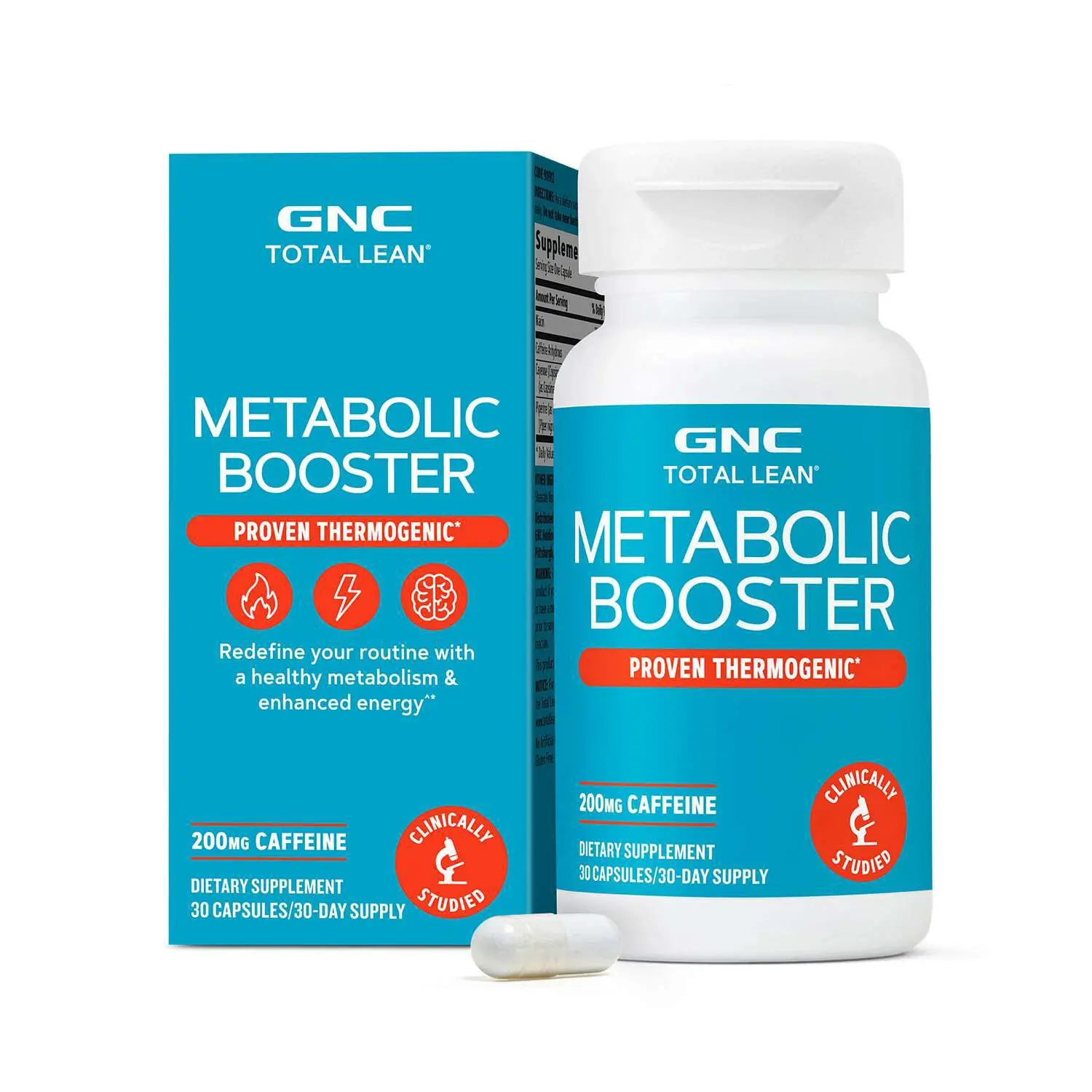 GNC Total Lean Metabolic Booster - 30 Capsules (30 Servings)