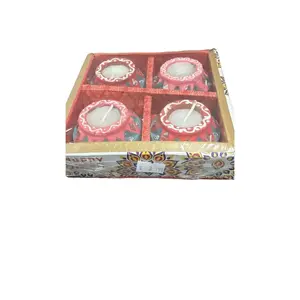 Diya Fancy Matki Candles pack of 4– Best Diwali Decorative Candles | High Quality Festive Fragrance
