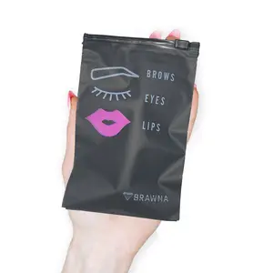 BRAWNA - 50 Pack Black Microblading and PMU Aftercare Bags - Size 4x6 in - Brows Eyes Lips After Care refectocil  eyebrow