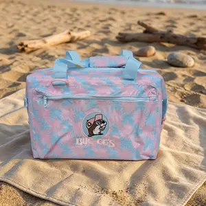 Buc-ee's 24 Can Cooler- Pink Palm