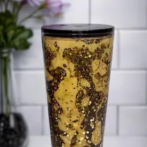 Coffee Lava Effect - 16oz Acrylic Tapered Cup Coffee Lava Effect - 16oz Acrylic Tapered Cup