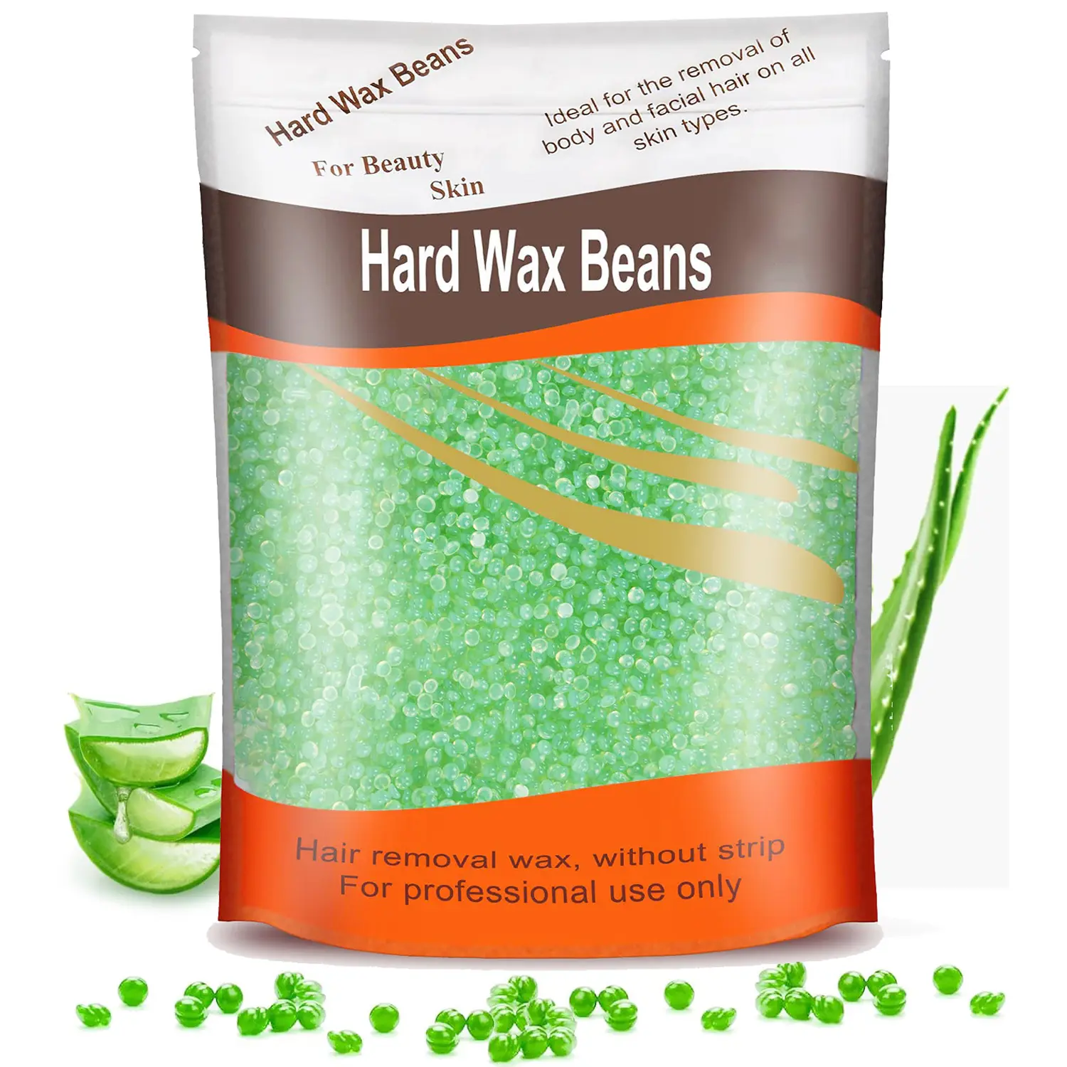 Hard Wax Beads, 1.3lb Wax Beans For Coarse Hair Removal Sensitive Skin With Pure Aloe Vera, For Face Eyebrow Leg Bikini Brazilian Waxing, Perfect For Full Body & All Hair Types At Home