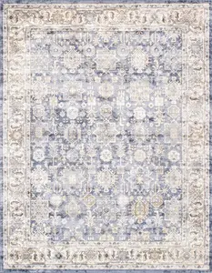 Canvello Modern Design Power Loom Area Rug- 2' X 3'