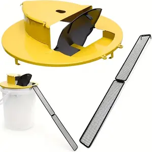 Reusable Automatic Mouse Trap, Home Pest Control, Easy Setup Durable Pet Material, Ideal for 5 Gallon Buckets, Hunting Outdoor Activities Holiday Decor