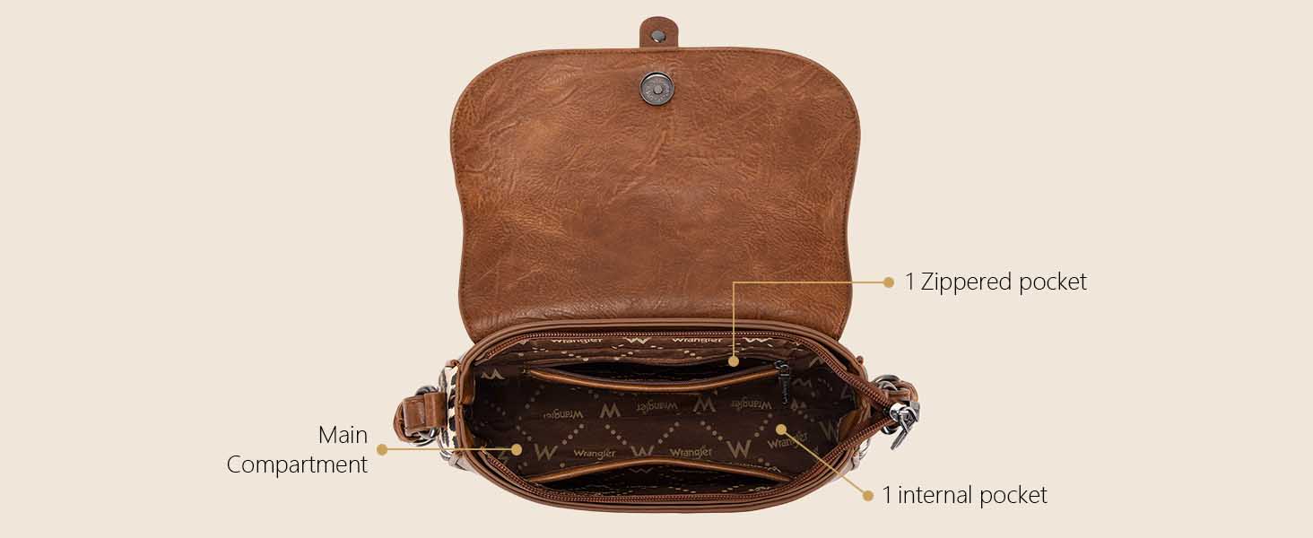 Western leopard hobo bag details