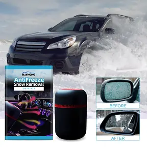 AntiFreeze Snow Removal Device for Car Windshields - Portable Heater with Plastic Outer Shell & Seaweed Gum for Rapid Melting Defogging and Deicing