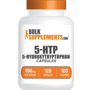 BulkSupplements - 5-HTP 5-Hydroxytryptophan Capsules - Antioxidant - Amino Acids - 120 Capsules - 100mg per Serving