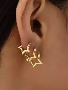 Star Design Stud Earrings (6pcs), Fashionable Jewelry for Women & Girls for Party, Daily Clothing Decor, Trendy All-match & Exquisite Jewelry for Birthday Gift, Statement Earrings