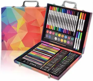 [Deals For You] 132-Piece Art Set, Deluxe Professional Color Set, Art Kit for Kids and Adult, With Compact Portable Case