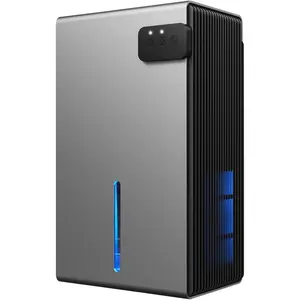 Dehumidifier, 95 OZ Dehumidifiers for  (800 sq.ft), Quiet Small Dehumidifiers for Bedroom Bathroom Basements Closet RV, Auto Shut Off, Two Working Models and 7 Colors LED(Gery)