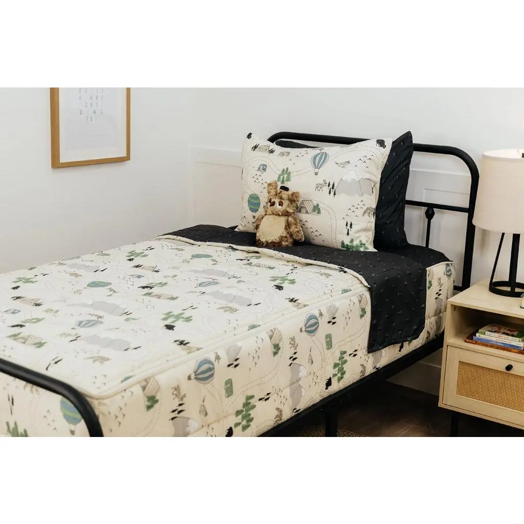 Adventure Awaits Animal-Themed Zipper Bedding Set - Snug Fit, Toddler-Friendly, Ideal for Tents & Campers, Textile & Soft Furnishing Collection