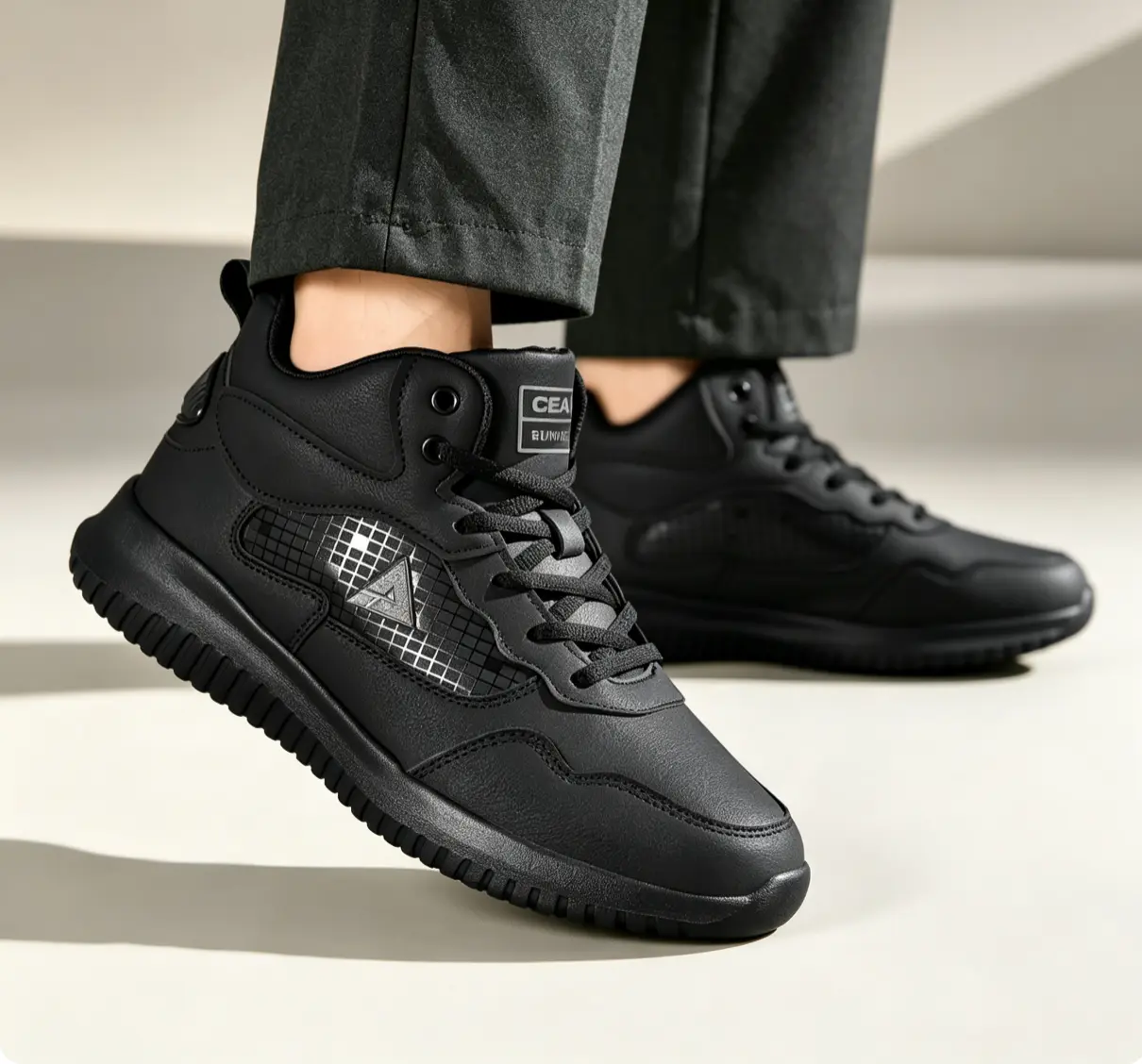 Men’s slip-resistant work boots, oil-resistant food service shoes, comfortable restaurant/hospital chef shoes