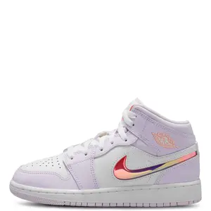 Youth Jordan 1 Mid SE Barely Grape/Atomic Pink-White (IM4419 500) (GS)