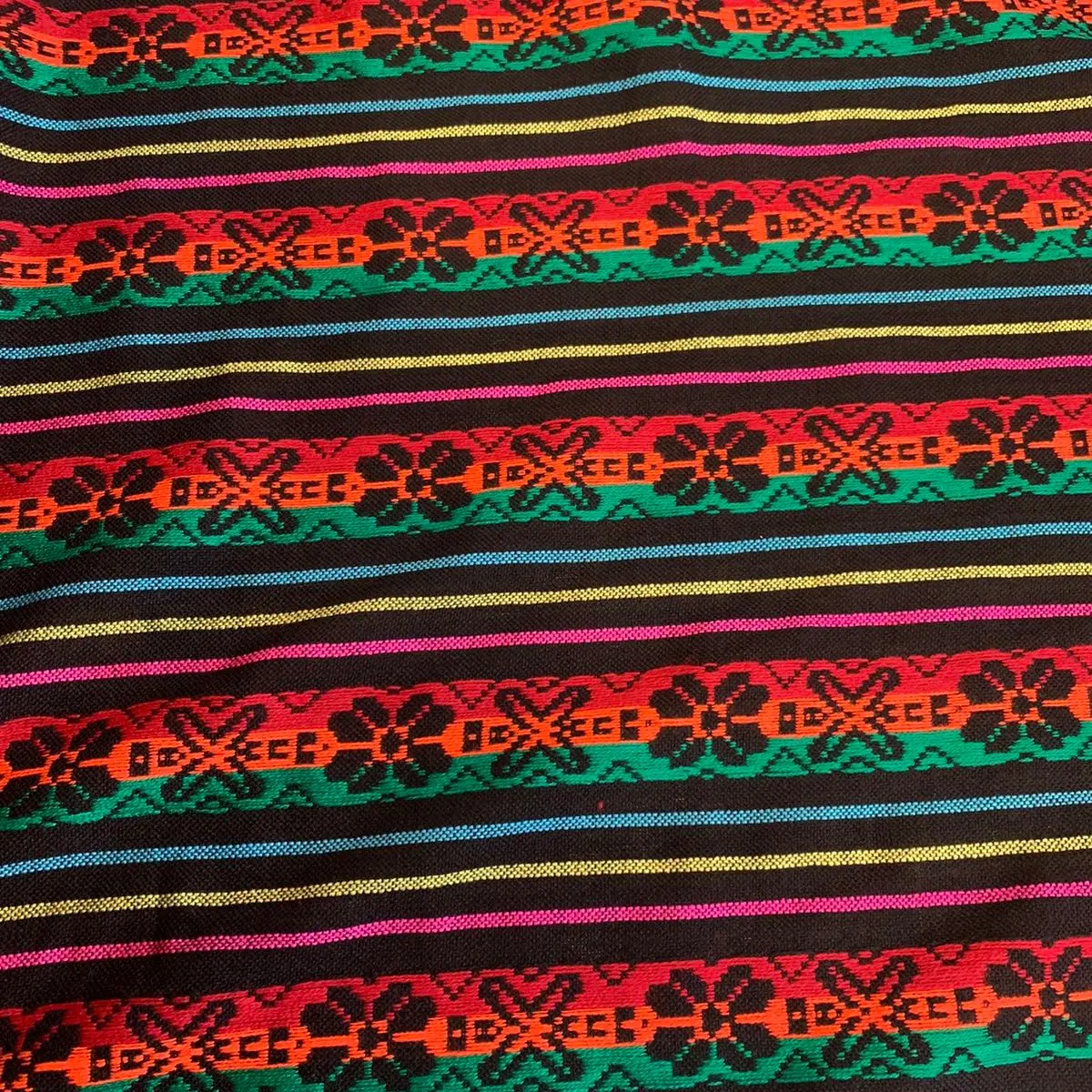 Mexican Cambaya Fabric Black
