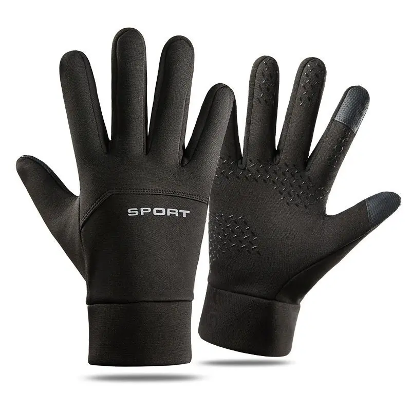 Unisex Winter Gloves, Warm Waterproof Non-Slip Cycling Skiing Sports Gloves, Touchscreen Compatible Outdoor Work Gloves, Mountaineering Training Gloves