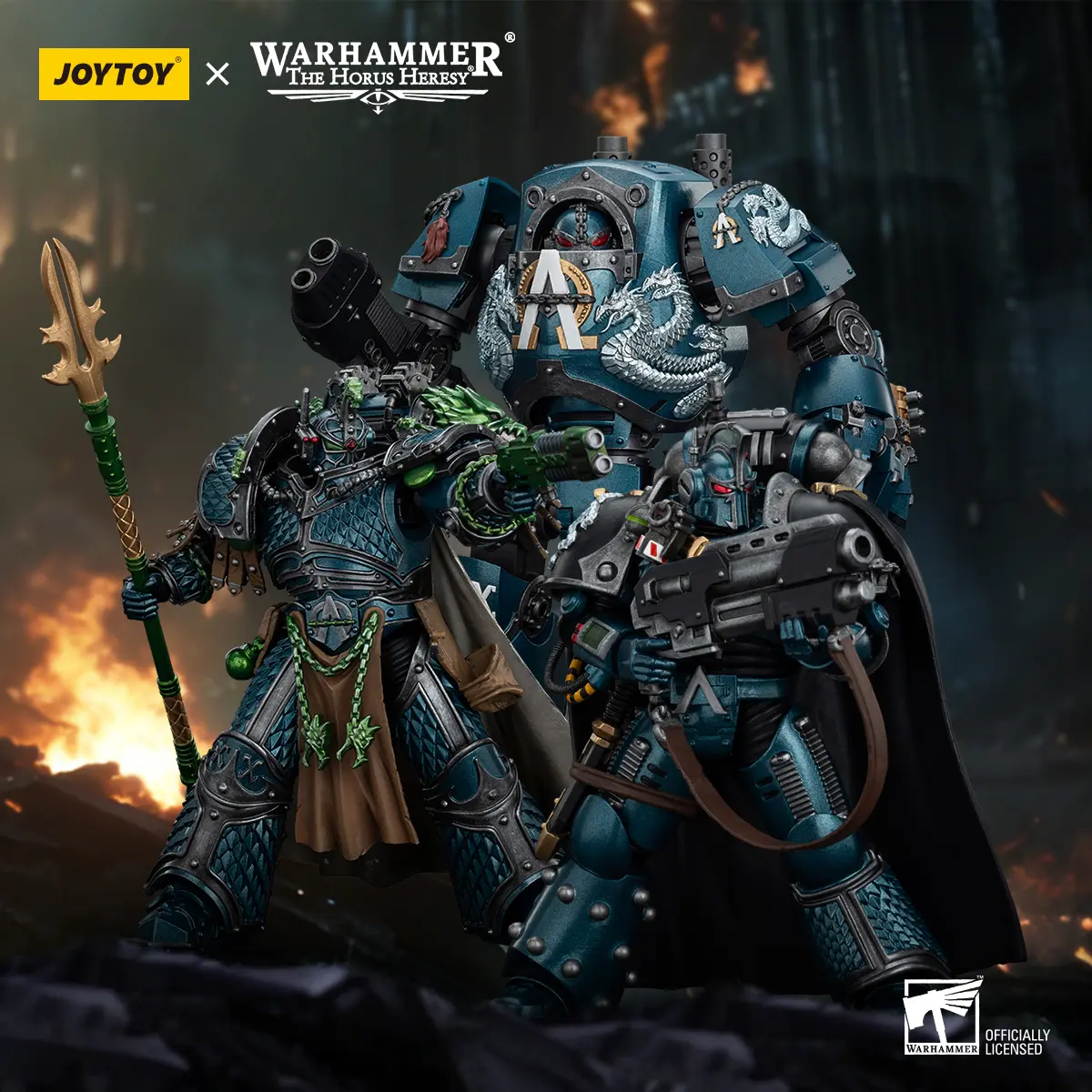 JOYTOY Warhammer The Horus Heresy Alpha Legion Alpharius Primarch of the XXth Legion Saboteur Consul Contemptor Dreadnought