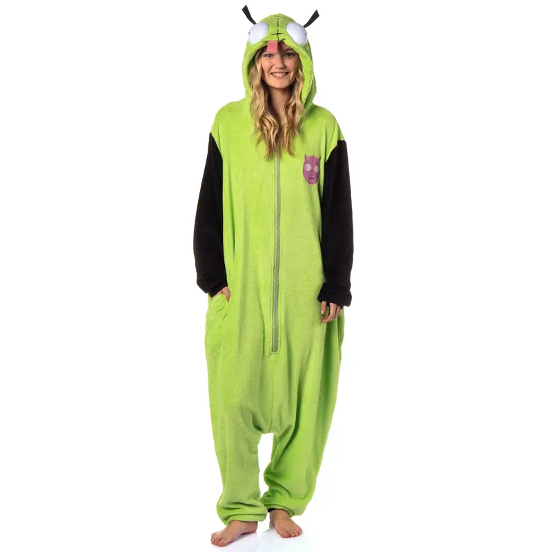 Invader ZIM Kigurumi Adult GIR Costume Union Suit Pajamas for Men or Women