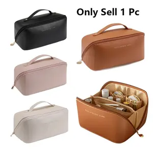 Multifunctional Travel Wash Bag, Thick PU Pillow Case, Portable High-Value Makeup Bag, Handheld Storage Bag, Travel Beauty Bag, Ideal for Trips, Travel Cosmetic Bags