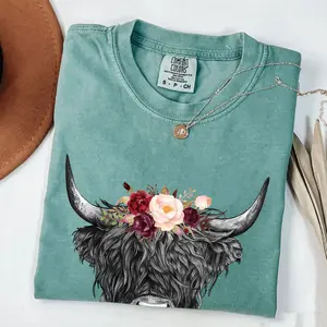 Comfort Colors Highland Cow Shirt, Highland Cow Shirt, Western Clothes, Farm tee, Comfort Colors Shirt