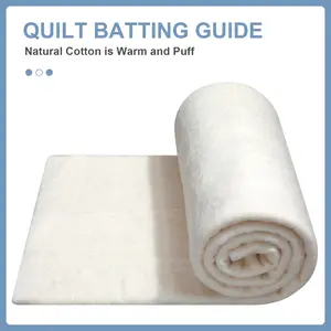 Natural sewing cotton stuffing - heat-resistant stuffing for embroidery and sewing 40x40 inches craft seam wearable art and placemat making supplies (3 packs)