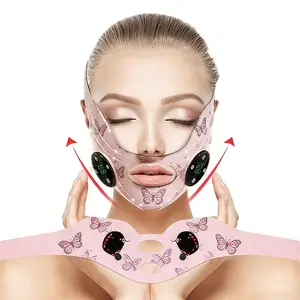 Jawline Trainer & Facial Massager - V-Shape Device with Flexible Jaw Strap, Reusable Face Toning for Jaw Definition, Facial Toning & V-Line