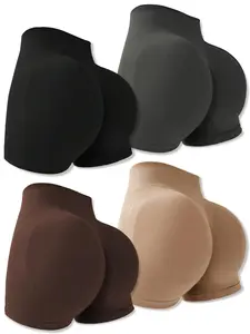 Women's Solid High Waist Sports Gym Shorts, Casual Comfy Breathable Seamless Skinny Shorts for Running, Ladies Sportswear for All Seasons, Gym Clothing, Workout Clothes Women, Leggings Shorts, Sports Yoga Shorts, Athleisure Shorts, High Stretch Shorts