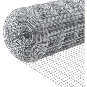 6 ft x 50 ft Galvanized Welded Wire Fence, 16GA Garden Chicken Wire Fence Roll, Mesh Size 2" x 4"Hardware Cloth, Ideal for Yard Protection and Poultry Netting