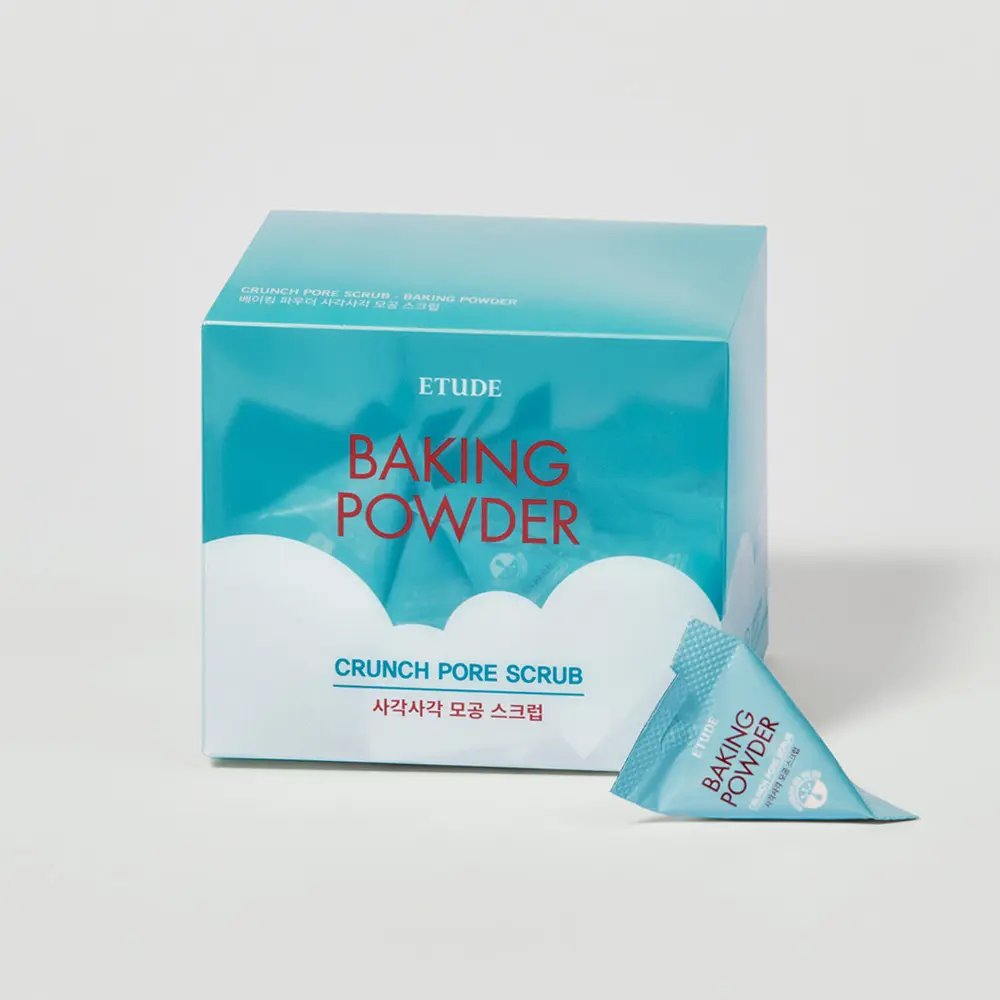 Baking Powder Crunch Pore Scrub (0.25Fl.Oz X 24Ea Pouch) - Korean Deep Pore Skin Care - Pore Cleansing Effect - Exfoliate & Moisturize Skin Deep Cleansing Skin Repair Comfort Cleanser exfoliant