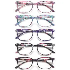 5 Pack Reading Glasses Blue Light Blocking for Women,Computer Readers with Spring Hinge （multicolour-6）