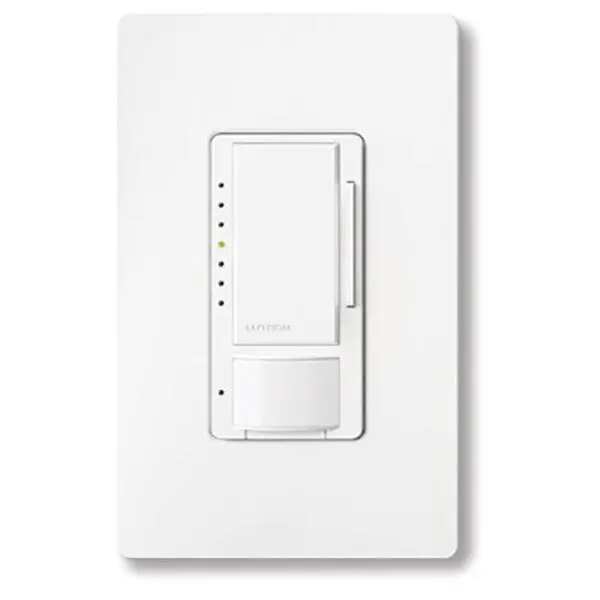 Lutron Maestro RF Occupancy Sensor Dimmer, 8A, 0-10V, White, MRF2S-8SD010-WH