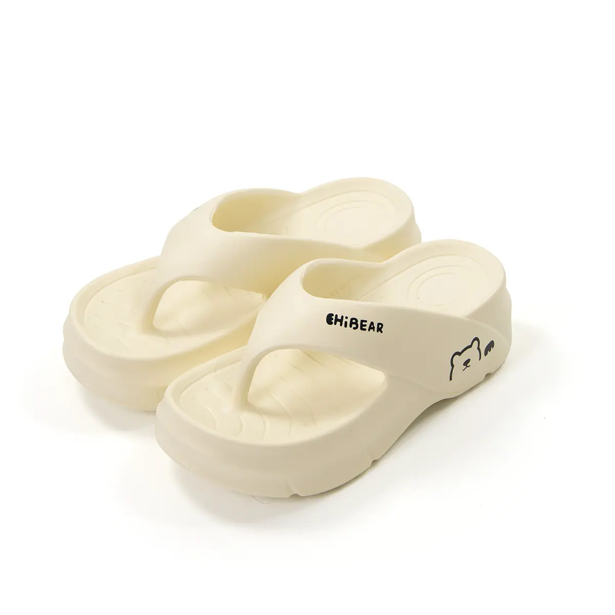 Women's Platform Flip Flops, Casual Slip On Thong Sandals with Soft EVA Wedge Sole, Non-Slip Beach Walking Footwear, Women's Sandals, Breathable, Indoor