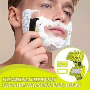 2 Pieces/set for Philips Oneblade, Body Shaver Combs, Shaver Body Hair Guards, Skin and Body Combs, for Philips QP25Xx/QP26Xx/QP65Xx/QP66Xx