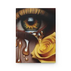 B.M.D TEARS that grew the ROSE Hardcover Journal Matte (edition 11 yellow)