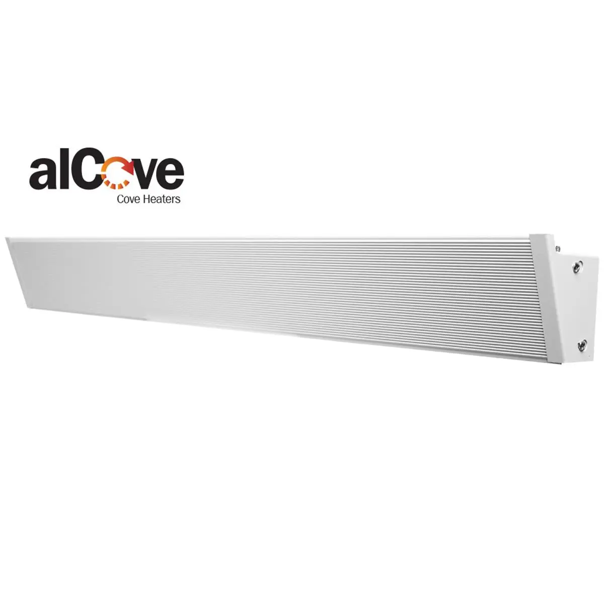King Electric KCV1206-W 47 in. 120V Extruded Aluminum Indoor Radiant Cove Heater - 560W (550 to 699 w range), White, Silent, Long-Lasting, Easy Wall-Mount Surface-Mount Installation, Ideal for Bedrooms