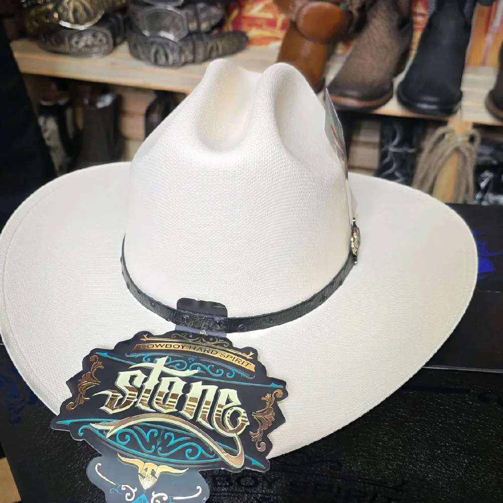 Stone Sombrero Stone El Chaparral de Gallos for Men 3.5 Inch Brim Small Cup Cowboy Hat