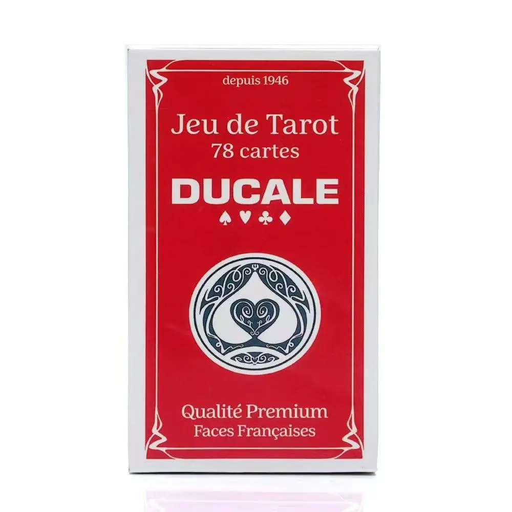French Classic Ducale Tarot Card Decks, Complete Set of 78 Cards, Ideal for Divination and Meditation, High-Quality Design