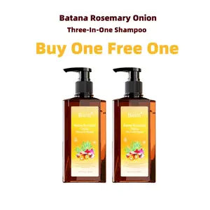 【Buy 1 Get 1 Free】Buiiti Batana Rosemary Onion Three - in - One Anti-Hair Fall HairLoss Treatment Shampoo,Oil Control Antidandruff Haircare,Help HairGrowth For all hair types, natural Haircare