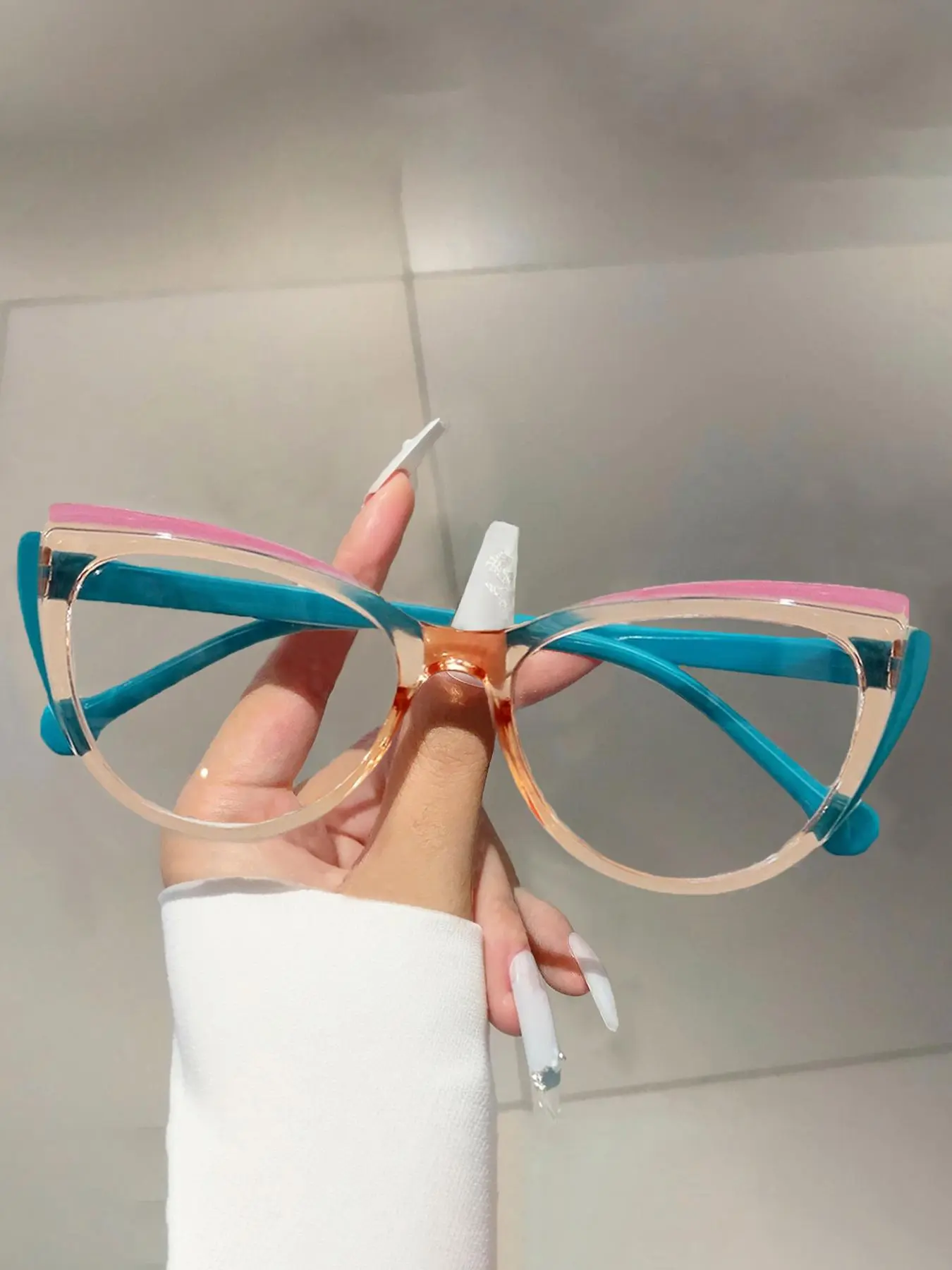 Vintage Cat Eye Frame Eyeglasses, Trendy Casual Eyeglasses for Women, Fashion Eyeglasses for Work, Daily Clothing Decor, Perfect for Daily Use, High Quality Eyewear, Casual Stylish Glasses, Trendy Frames
